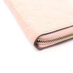 Louis Vuitton LOUIS VUITTON Zippy Wallet Monogram Empreinte Rose Poodle Round Long Leather Women's Pink M64090