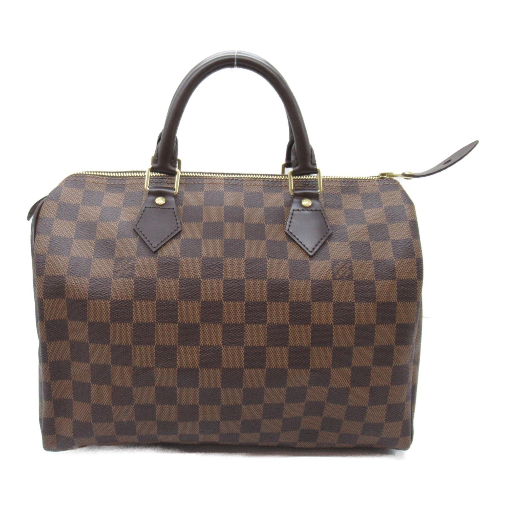 Louis Vuitton Speedy 30 Handbag Bag Coated Canvas Damier Women's Brown N41531