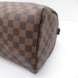 Louis Vuitton Speedy 30 Handbag Bag Coated Canvas Damier Women's Brown N41531