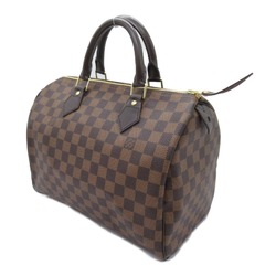 Louis Vuitton Speedy 30 Handbag Bag Coated Canvas Damier Women's Brown N41531