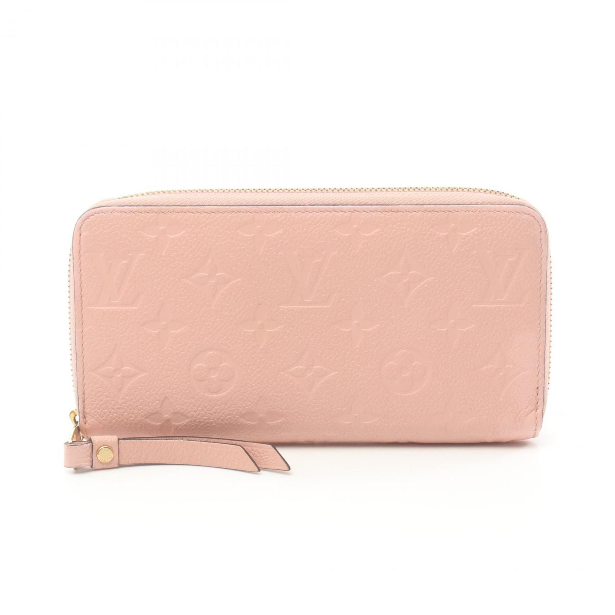 Louis Vuitton LOUIS VUITTON Zippy Wallet Round Long Leather Monogram Empreinte Women's Pink M64090