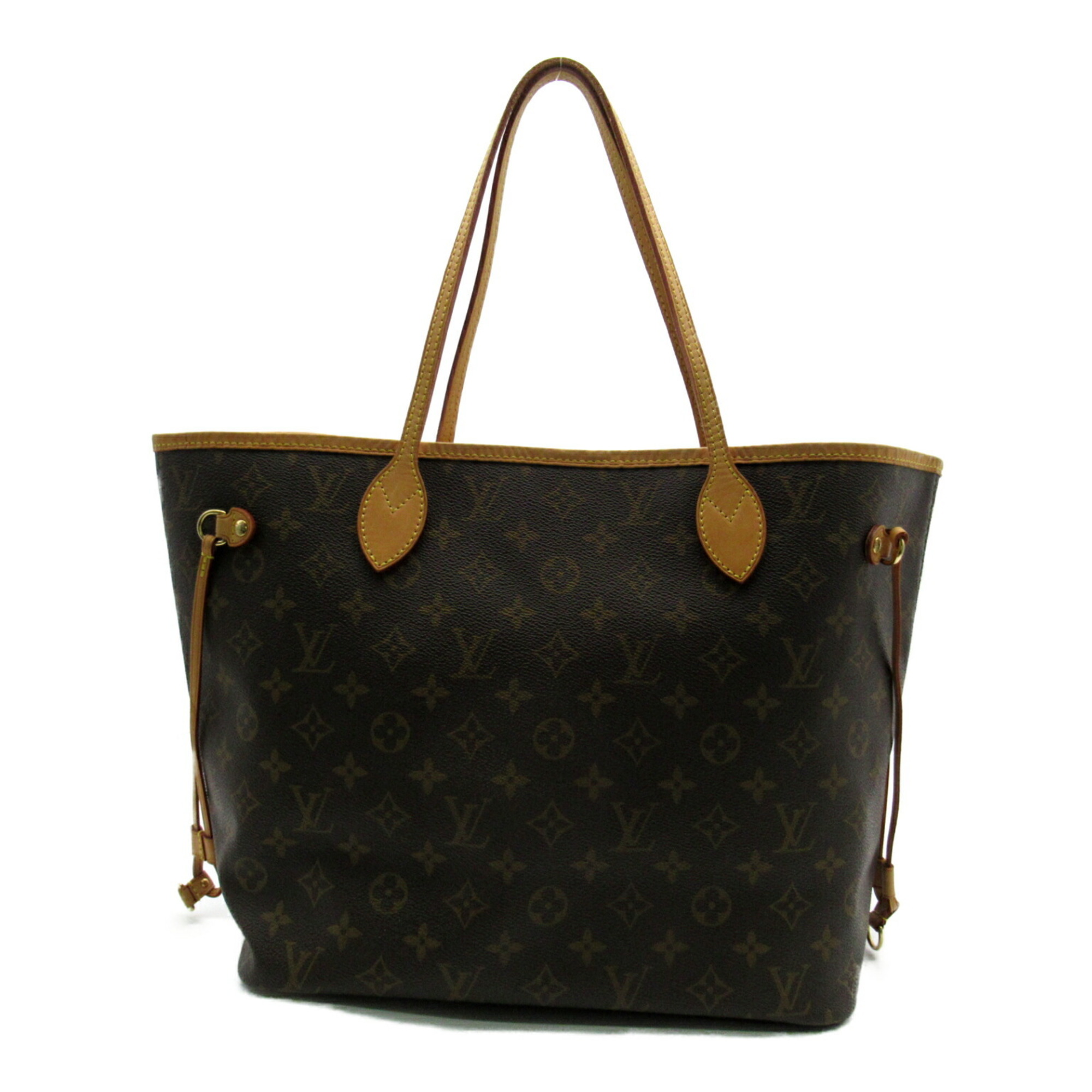 Louis Vuitton Neverfull MM Bag, Coated Canvas, Monogram, Women's, Brown, M40156