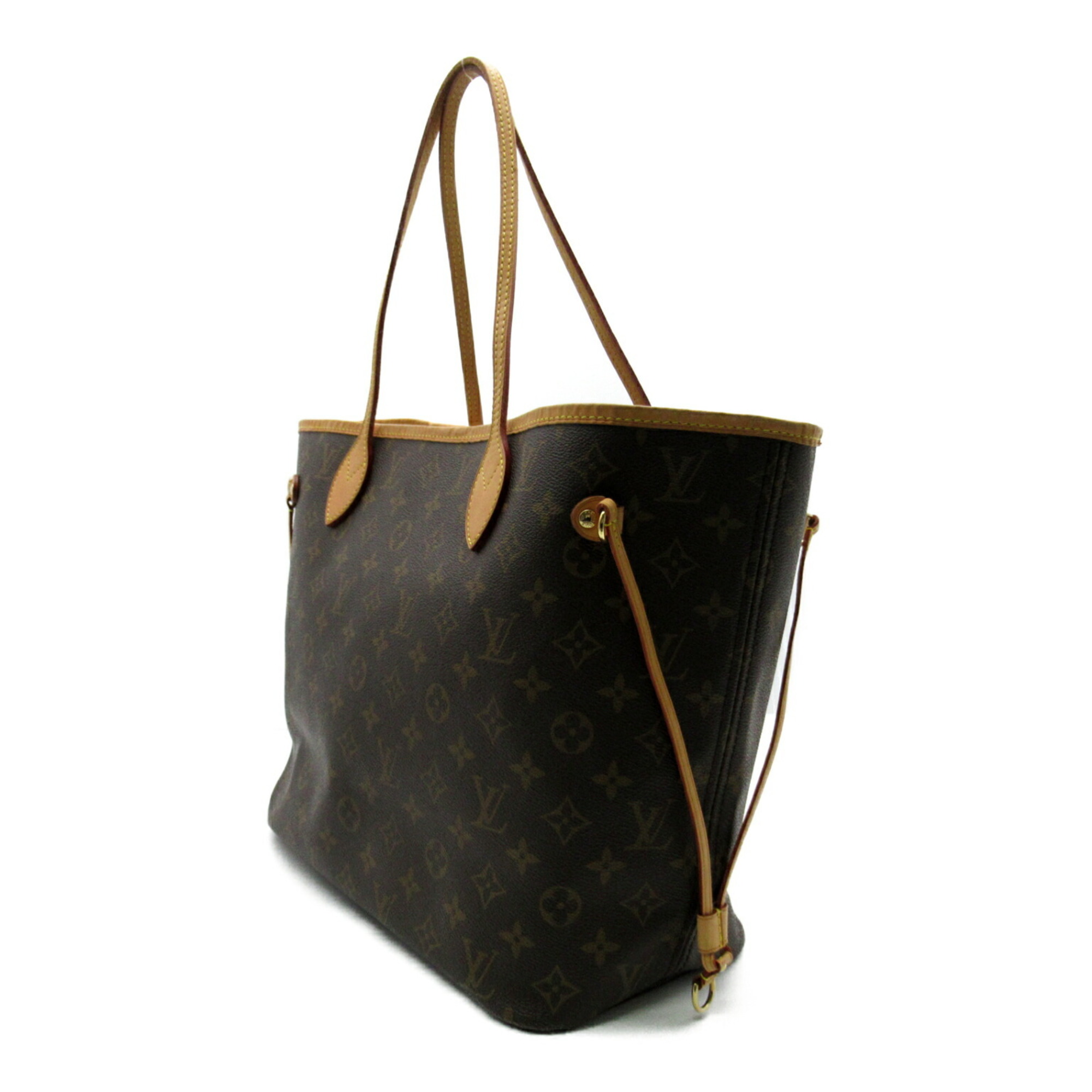 Louis Vuitton Neverfull MM Bag, Coated Canvas, Monogram, Women's, Brown, M40156