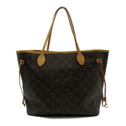 Louis Vuitton Neverfull MM Bag, Coated Canvas, Monogram, Women's, Brown, M40156