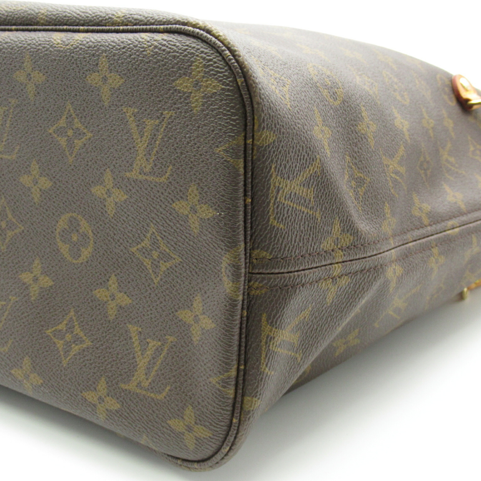 Louis Vuitton Neverfull MM Bag, Coated Canvas, Monogram, Women's, Brown, M40156