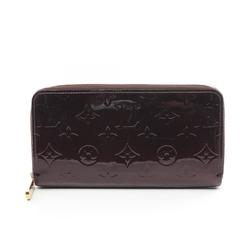 Louis Vuitton LOUIS VUITTON Zippy Wallet Monogram Vernis Amaranth Round Long Leather Women's Purple M93522