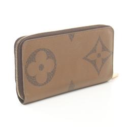 Louis Vuitton LOUIS VUITTON Zippy Wallet Round Long Coated Canvas Leather Monogram Giant Reverse Women's Brown M69353