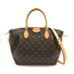 Louis Vuitton Turen MM Bag, Coated Canvas, Monogram, Women's, Brown, M48814