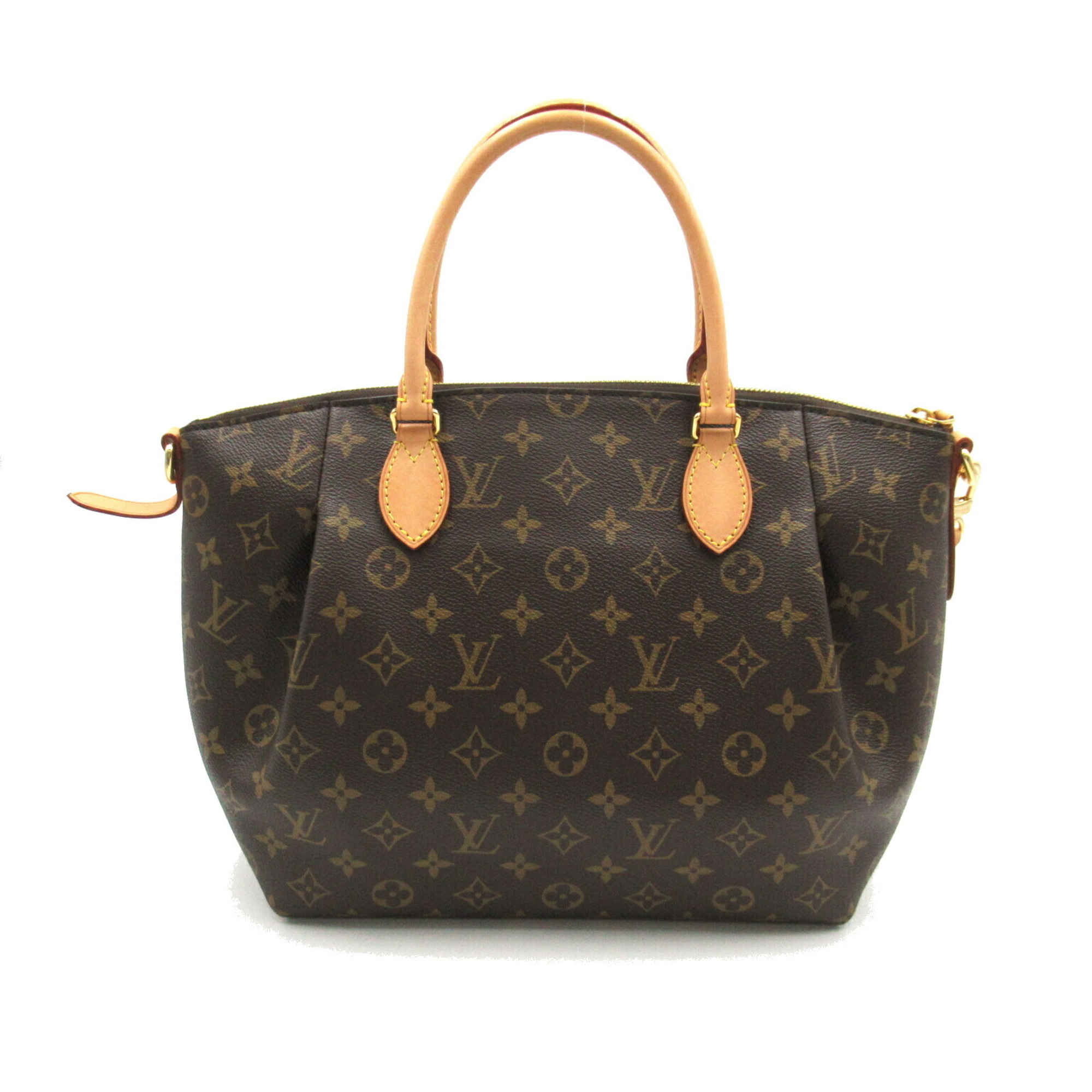 Louis Vuitton Turen MM Bag, Coated Canvas, Monogram, Women's, Brown, M48814