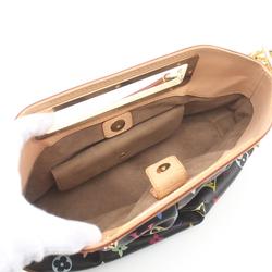 Louis Vuitton Judy PM Shoulder Bag Coated Canvas Leather Monogram Multicolor Women's Black M40258