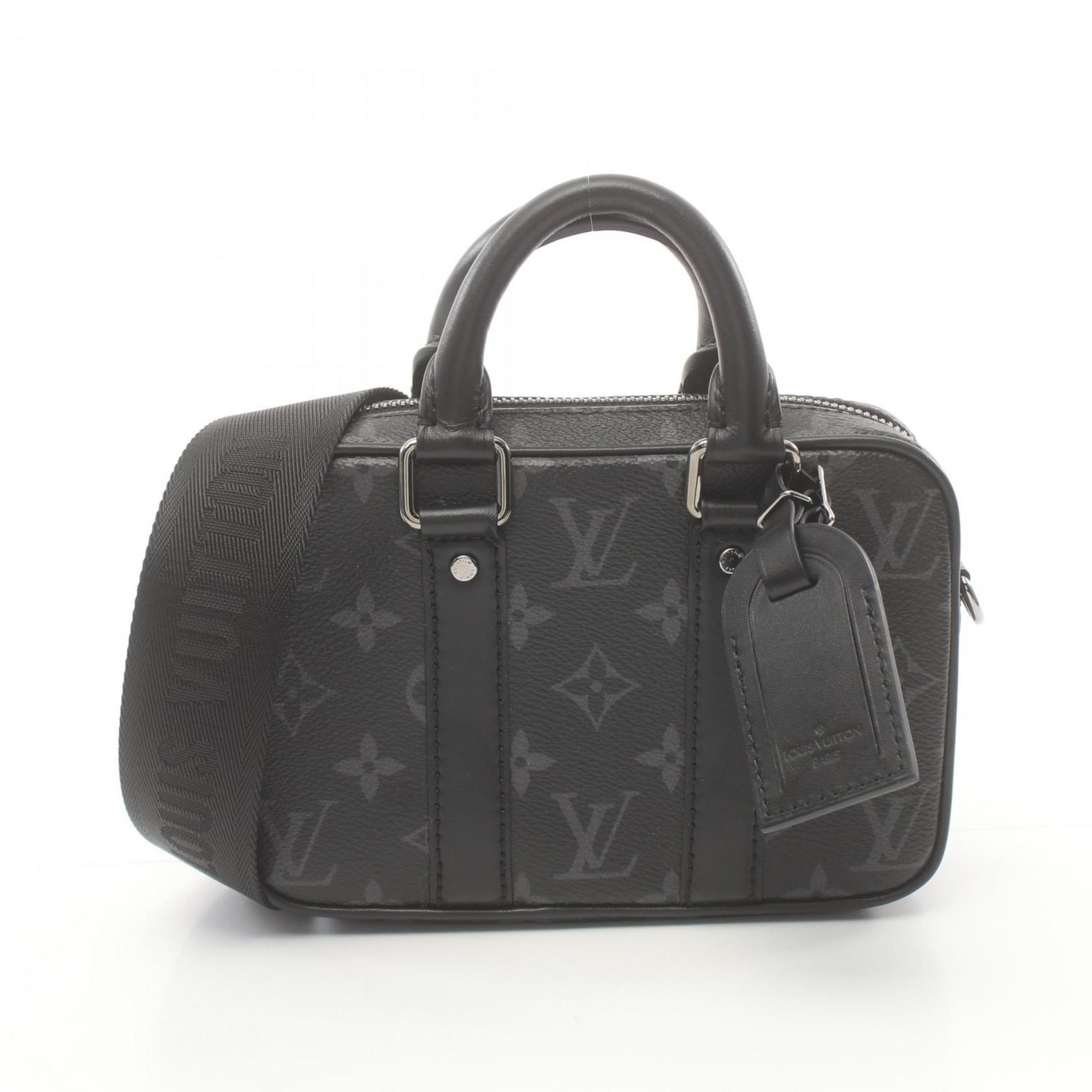 Louis Vuitton Nano PDV Monogram Eclipse Handbag Bag Coated Canvas Leather Men's Black M82770