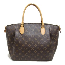 Louis Vuitton Turen MM Shoulder Bag, Coated Canvas, Monogram, Women's, Brown, M48814