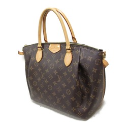 Louis Vuitton Turen MM Shoulder Bag, Coated Canvas, Monogram, Women's, Brown, M48814