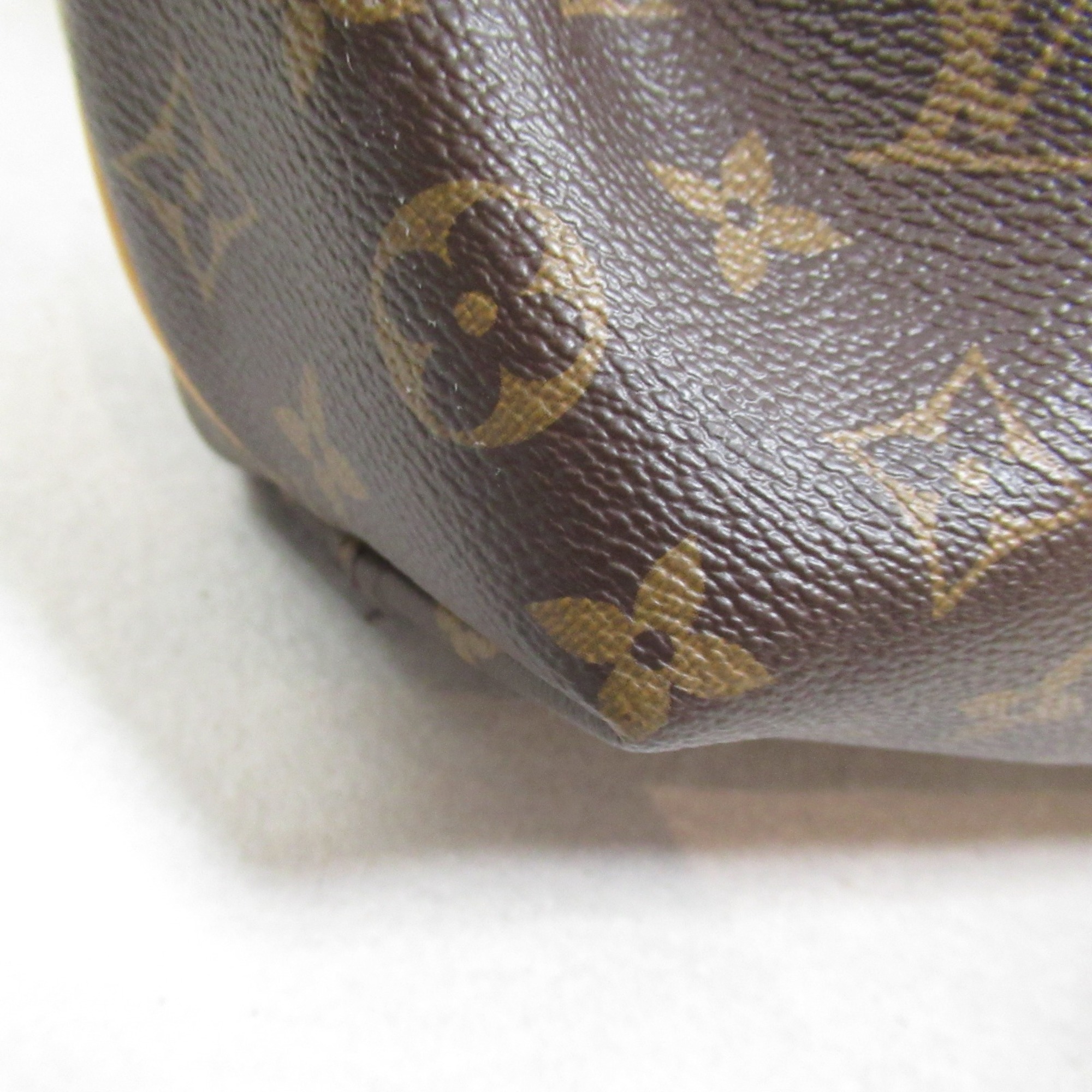 Louis Vuitton Turen MM Shoulder Bag, Coated Canvas, Monogram, Women's, Brown, M48814