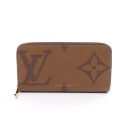 Louis Vuitton LOUIS VUITTON Zippy Wallet Monogram Giant Reverse Round Long Coated Canvas Leather Women's Brown M69353