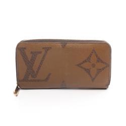 Louis Vuitton LOUIS VUITTON Zippy Wallet Monogram Giant Reverse Round Long Coated Canvas Leather Women's Brown M69353