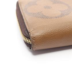 Louis Vuitton LOUIS VUITTON Zippy Wallet Monogram Giant Reverse Round Long Coated Canvas Leather Women's Brown M69353