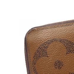 Louis Vuitton LOUIS VUITTON Zippy Wallet Monogram Giant Reverse Round Long Coated Canvas Leather Women's Brown M69353