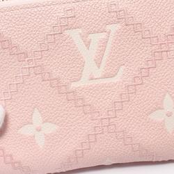 Louis Vuitton LOUIS VUITTON Zippy Wallet Monogram Empreinte Broderie Round Long Leather Women's Pink M81138