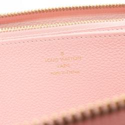 Louis Vuitton LOUIS VUITTON Zippy Wallet Monogram Empreinte Broderie Round Long Leather Women's Pink M81138