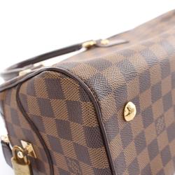 Louis Vuitton LOUIS VUITTON Duomo Damier Ebene Handbag Bag Coated Canvas Leather Women's Brown N60008