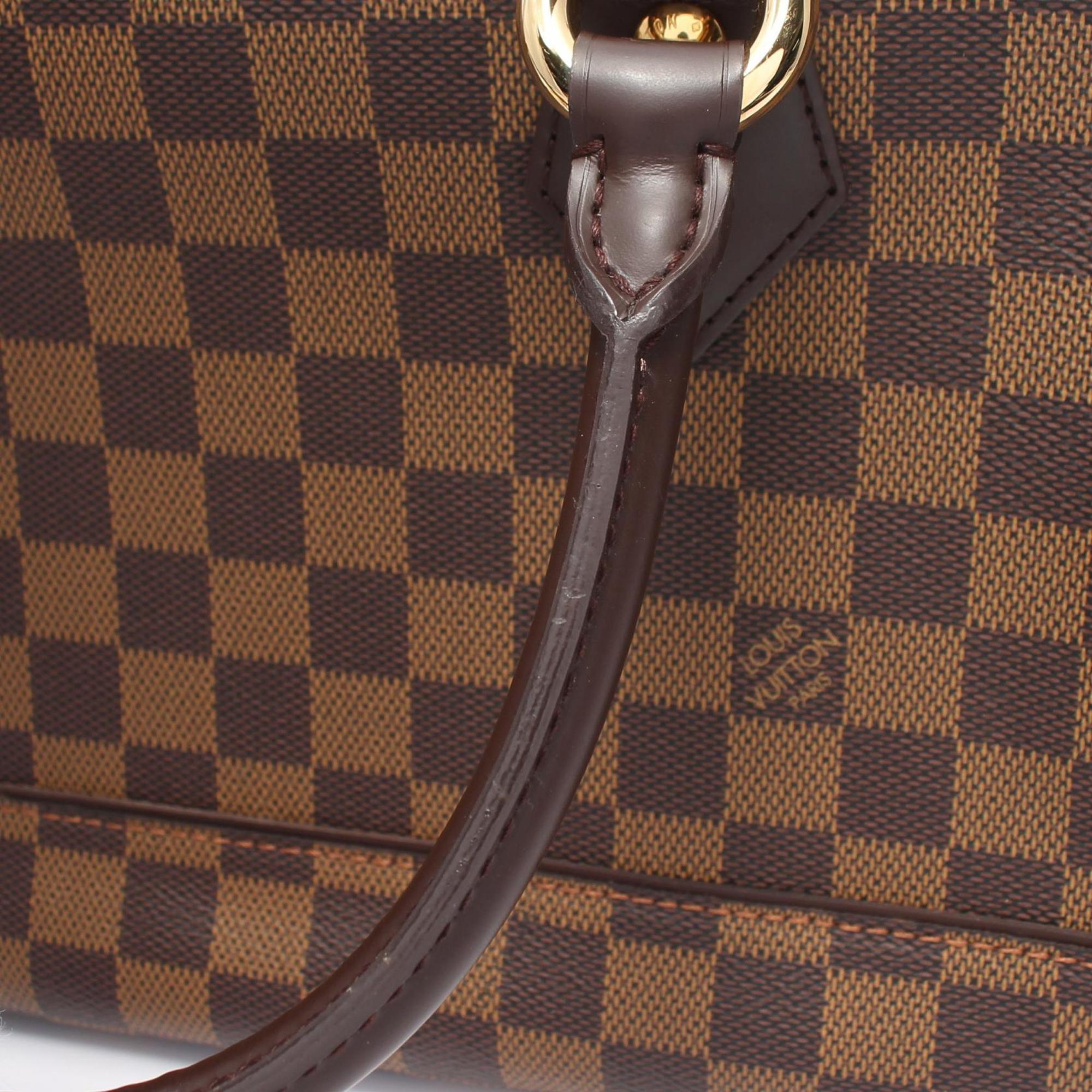 Louis Vuitton LOUIS VUITTON Duomo Damier Ebene Handbag Bag Coated Canvas Leather Women's Brown N60008