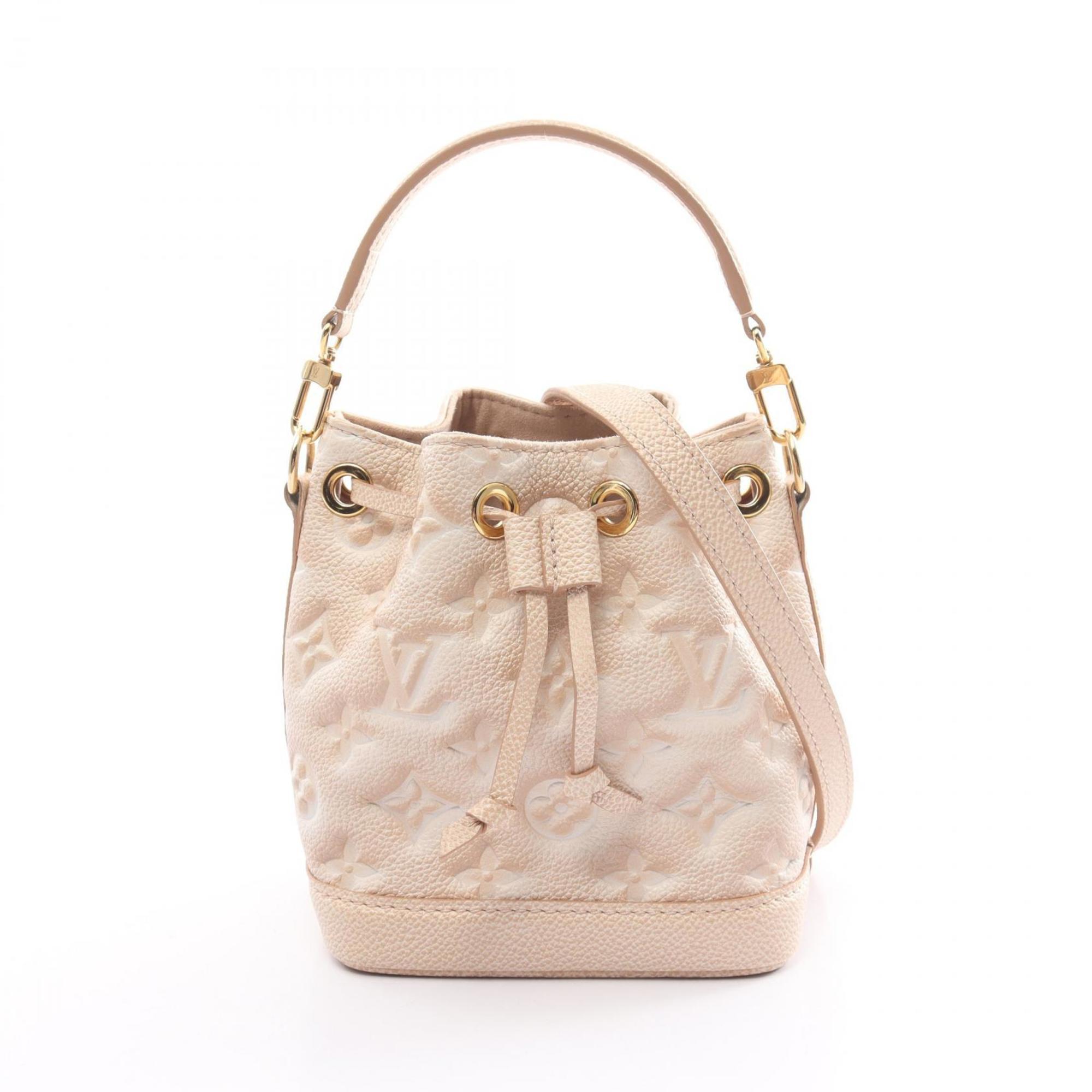 Louis Vuitton Nano Noe Summer Stardust Handbag Bag Leather Monogram Empreinte Women's Beige M81463