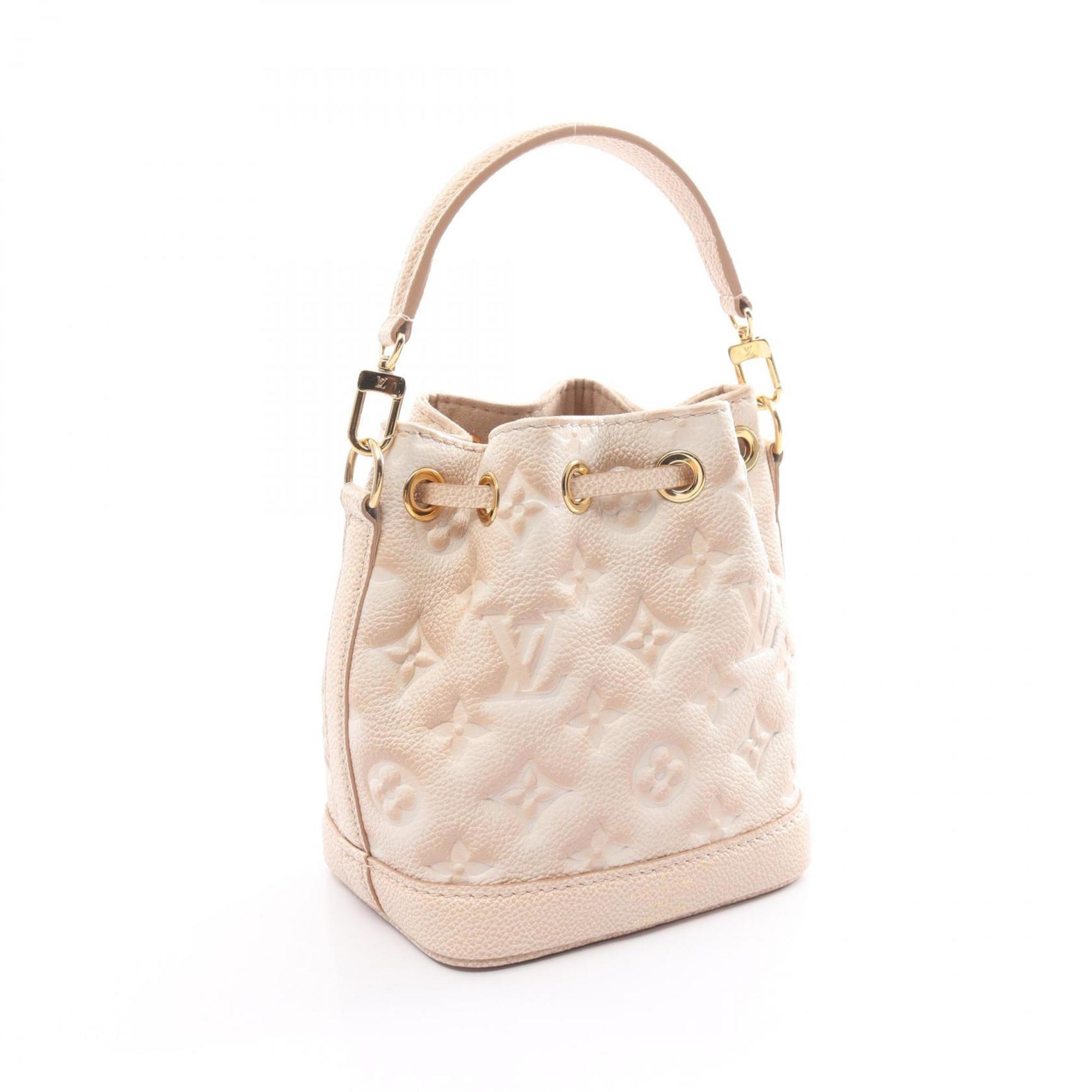 Louis Vuitton Nano Noe Summer Stardust Handbag Bag Leather Monogram Empreinte Women's Beige M81463