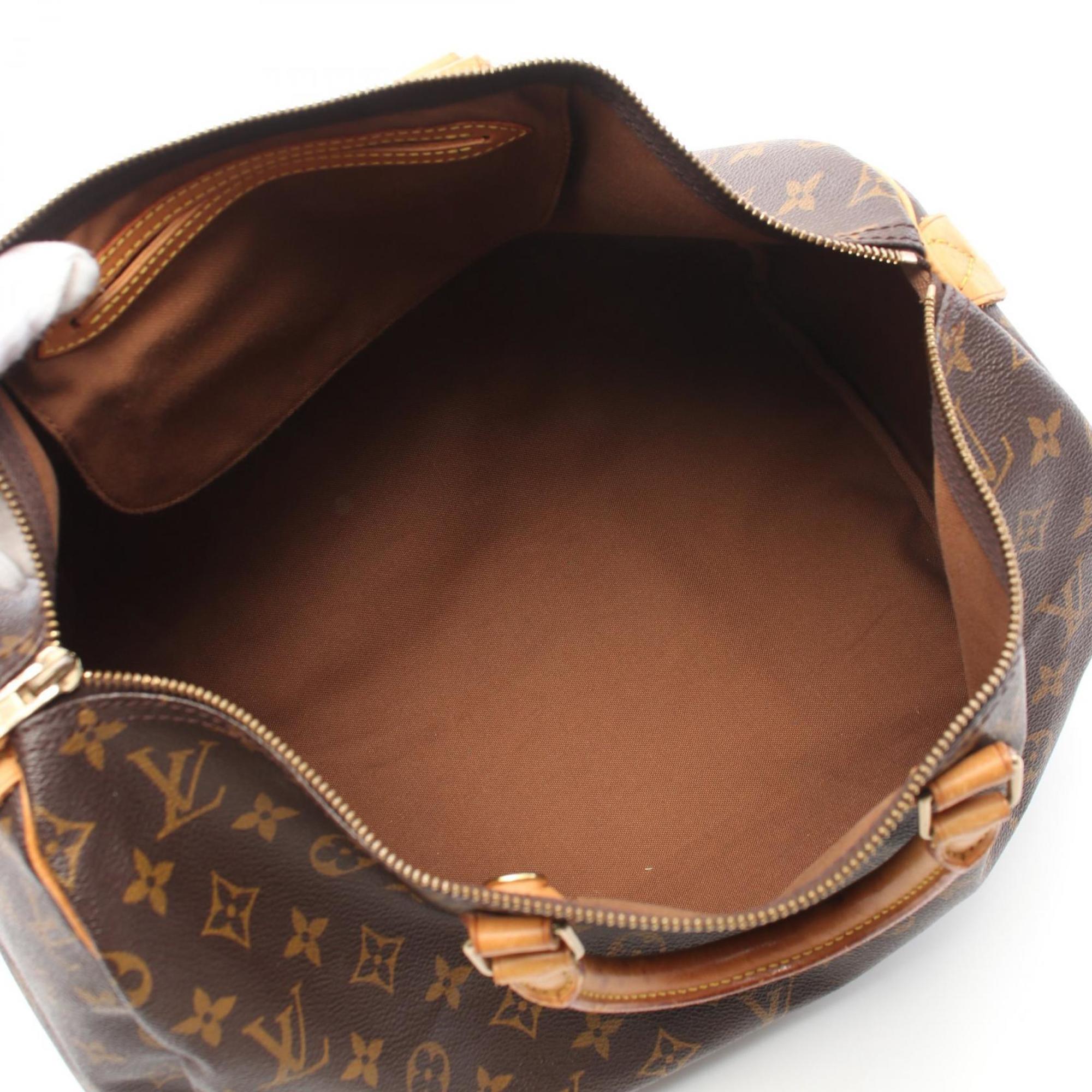 Louis Vuitton Speedy 40 Monogram Handbag Bag Coated Canvas Leather Women's Brown M41522