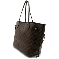 Louis Vuitton Neverfull MM Bag, Coated Canvas, Damier, Women's, Brown, N41358