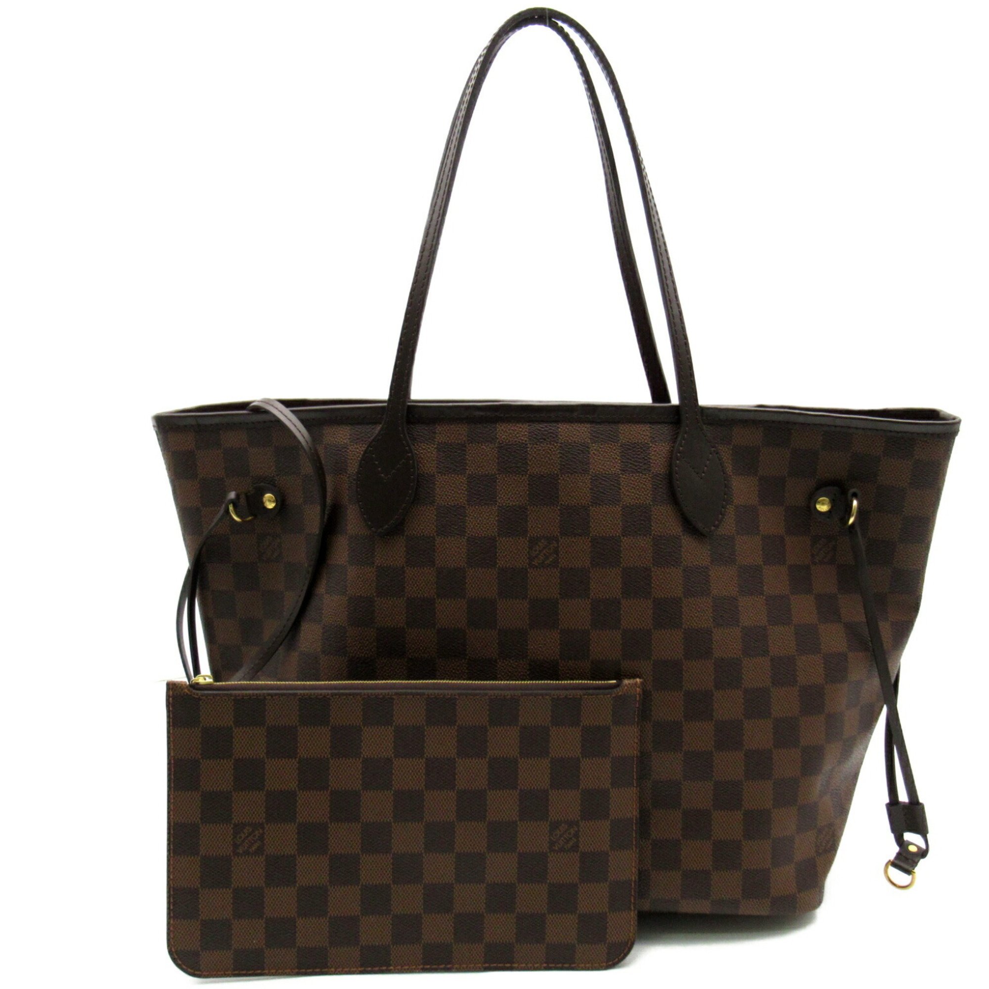 Louis Vuitton Neverfull MM Bag, Coated Canvas, Damier, Women's, Brown, N41358