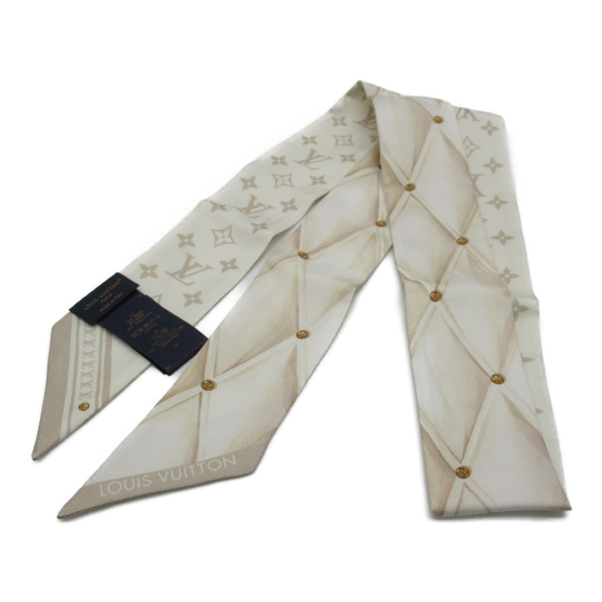 Louis Vuitton Twilly Bandeau BB Maltage Scarf Silk Women's Ivory M79579