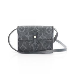 Louis Vuitton De Poche Monogram Pastel Tri-fold Wallet Coated Canvas Leather Men's Gray Blue M69998