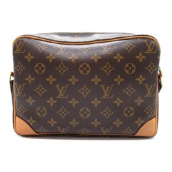 Louis Vuitton Nile Shoulder Bag, Coated Canvas, Monogram, Men's, Brown, M45244