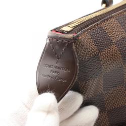 LOUIS VUITTON Totally MM Damier Ebene Tote Bag, Coated Canvas, Leather, Women's, Brown, N41281