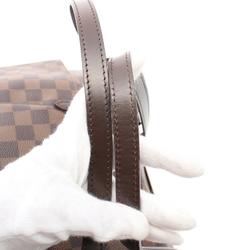 LOUIS VUITTON Totally MM Damier Ebene Tote Bag, Coated Canvas, Leather, Women's, Brown, N41281