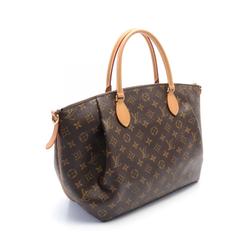 Louis Vuitton Turen GM Handbag Bag Coated Canvas Leather Monogram Women's Brown M48815