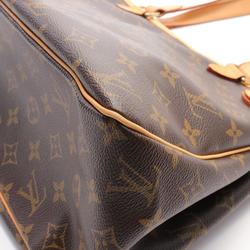 Louis Vuitton Batignolles Horizontal Monogram Shoulder Bag Coated Canvas Leather Women's Brown M51154