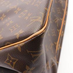 Louis Vuitton Batignolles Horizontal Monogram Shoulder Bag Coated Canvas Leather Women's Brown M51154