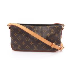 Louis Vuitton LOUIS VUITTON Trotter Monogram Shoulder Bag Coated Canvas Leather Women's Brown M51240