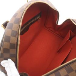 Louis Vuitton Nolita Damier Ebene Handbag Bag Coated Canvas Leather Women's Brown N41455