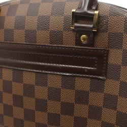 Louis Vuitton Nolita Damier Ebene Handbag Bag Coated Canvas Leather Women's Brown N41455