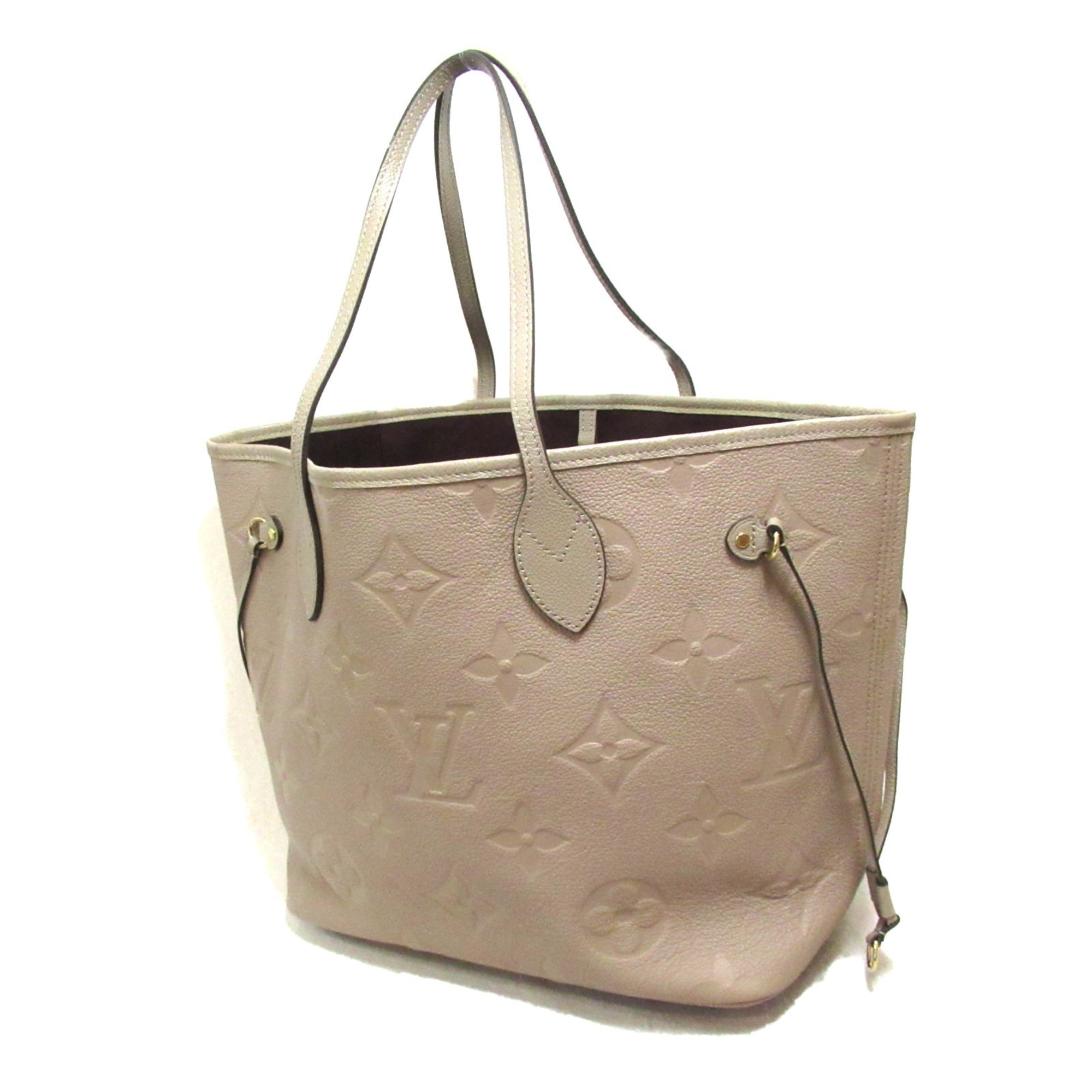 Louis Vuitton Neverfull MM Tourtiere Bag, Calfskin (Cowhide), Women's, Beige, M45686