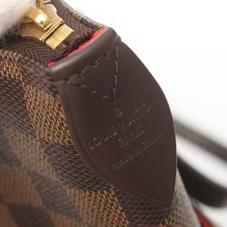 LOUIS VUITTON Totally MM Damier Ebene Tote Bag, Coated Canvas, Leather, Women's, Brown, N41281