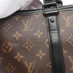 Louis Vuitton LOUIS VUITTON Weekend Tote PM Monogram Macassar Bag Coated Canvas Leather Men's Women's Brown Black M45734