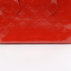 LOUIS VUITTON Wilshire PM Monogram Vernis Orange Sunset Handbag Bag Leather Women's Red M93644