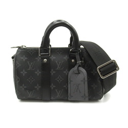 Louis Vuitton LOUIS VUITTON Keepall Bandouliere 25 2way Shoulder Bag Coated Canvas Monogram Eclipse Reverse Women's Black M46271