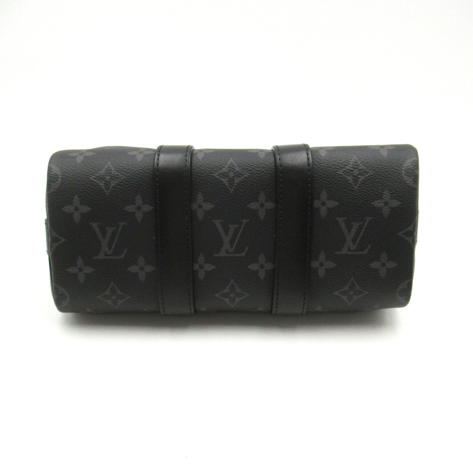 Louis Vuitton LOUIS VUITTON Keepall Bandouliere 25 2way Shoulder Bag Coated Canvas Monogram Eclipse Reverse Women's Black M46271