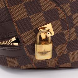 Louis Vuitton LOUIS VUITTON Duomo Damier Ebene Handbag Bag Coated Canvas Leather Women's Brown N60008