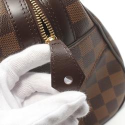 Louis Vuitton LOUIS VUITTON Duomo Handbag Bag Coated Canvas Leather Damier Women's Brown N60008